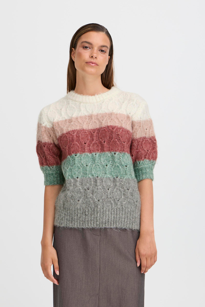 B Young - Omhu SS Stripe Jumper
