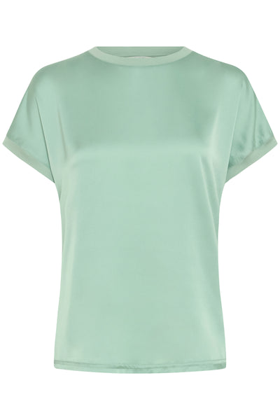 Light green t-shirt on a white background