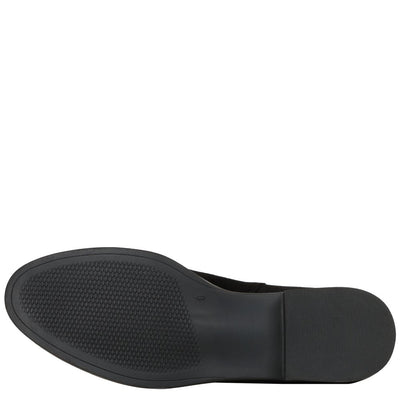 Caprice - Stretch Knee High Boots in Black or Grey with Silver Trim