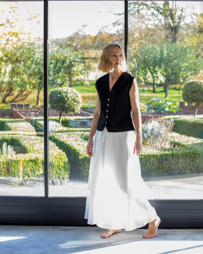 Chalk - Peta Waistcoat in Black