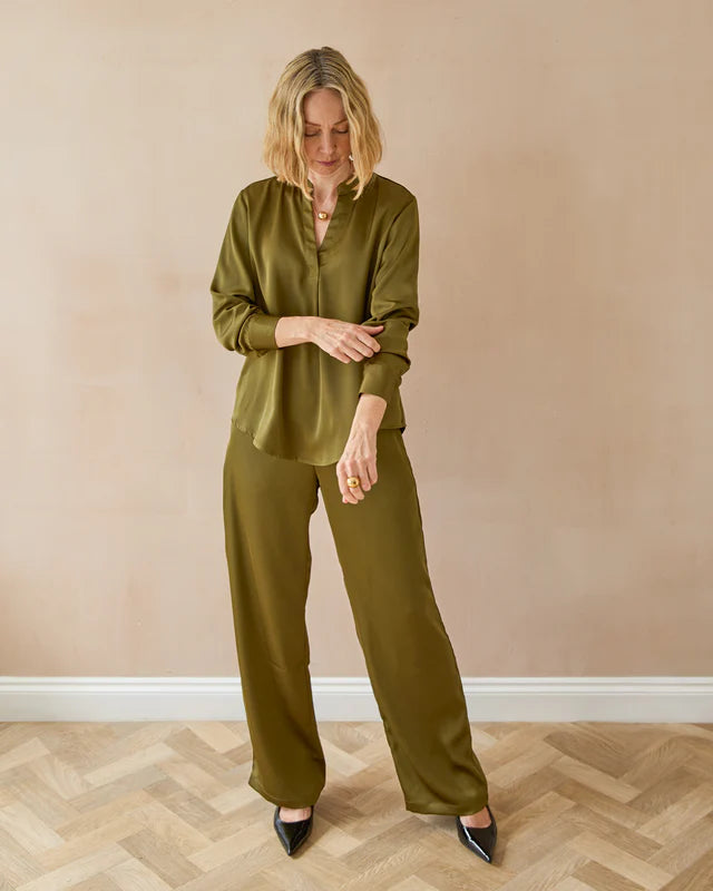 Chalk - Evie Trousers in Avocado