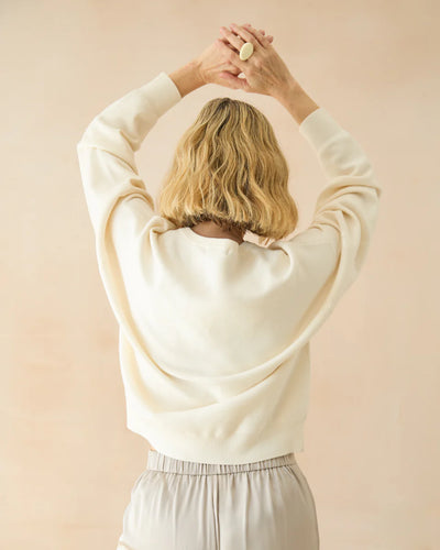 Chalk - Uma Crew Neck Jumper in Vanilla or Black