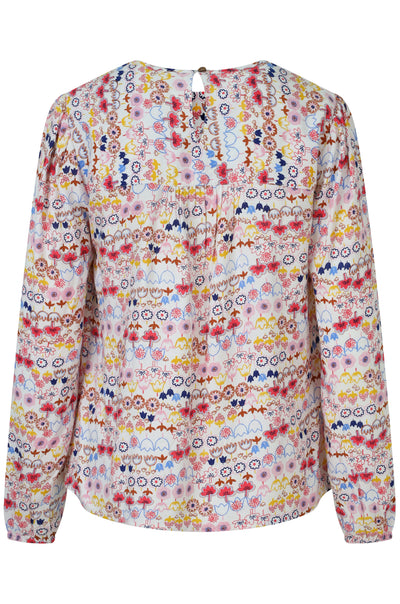 <p>Grow some "spring vibes" into your wardrobe with the Mistral Garden Rows Pintuck Blouse! This fun and funky blouse features a multi-colored print that is sure to make a statement. Stay stylish and playful this season in the Vaporous Grey color.</p> <p><br></p> <p>Made of 100% viscose, machine wash at 30 degrees and air dry where possible, low iron if needed&nbsp;</p>
