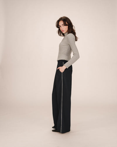 Grace & Mila - Navy Wide Leg Trousers