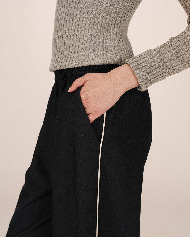 Grace & Mila - Navy Wide Leg Trousers