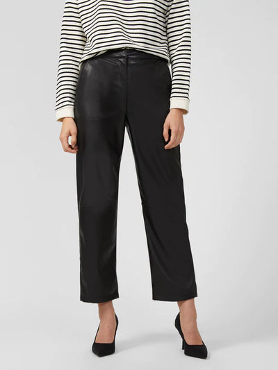 Great Plains - Ania Faux Leather Trousers in Black