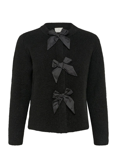 Kaffe - May Knit Cardigan with Bows in Black