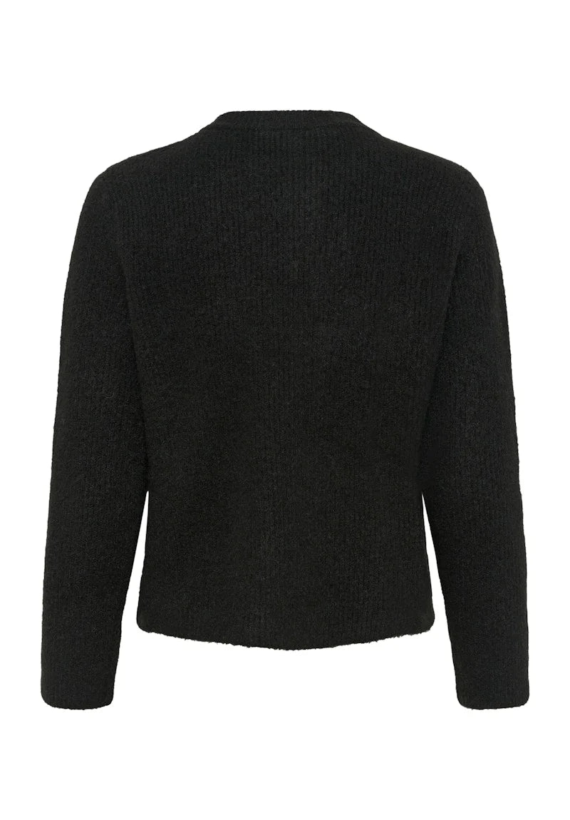 Kaffe - May Knit Cardigan with Bows in Black