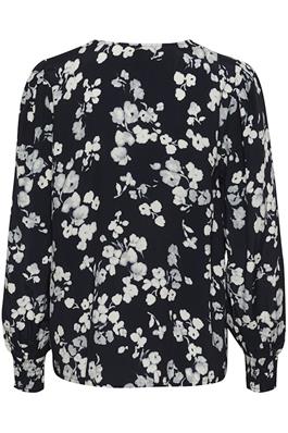 Kaffe - Alice Blouse in Navy showing the rear