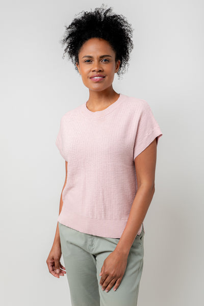 Lola top in soft pink
