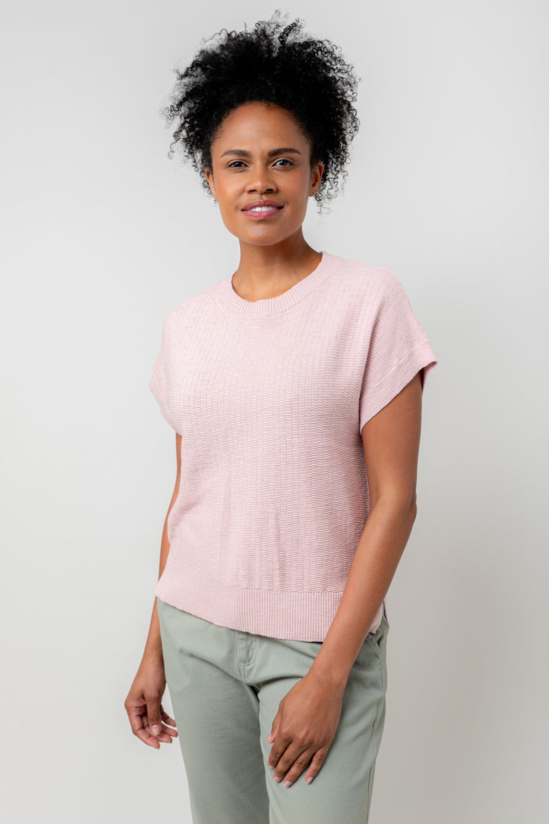 Lola top in soft pink