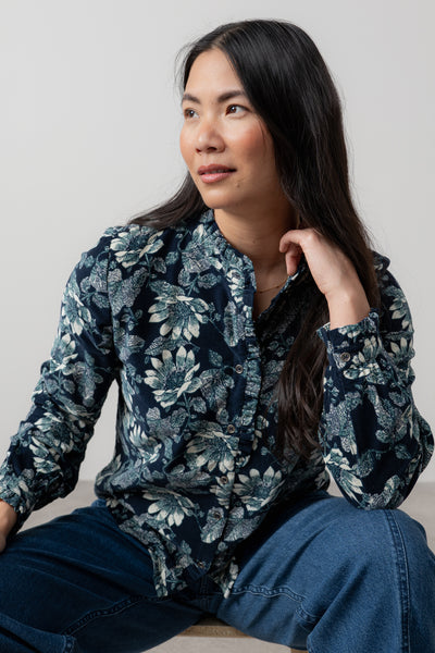 lily & me rachel frill blouse