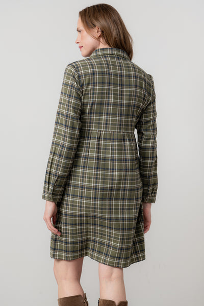 Lily & Me - Emma Dress Green Multi Check