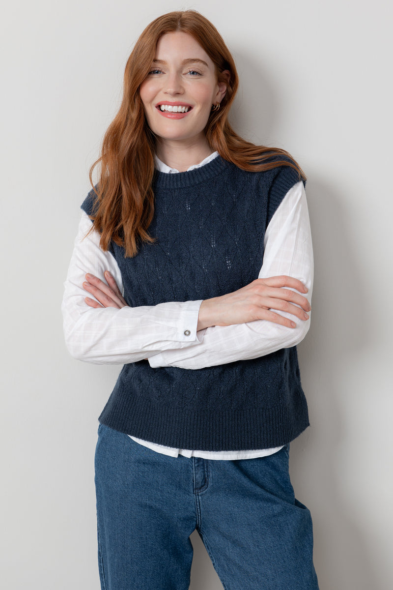 Lily & Me - Wallace Tank Top in Pine Green or Classic Navy