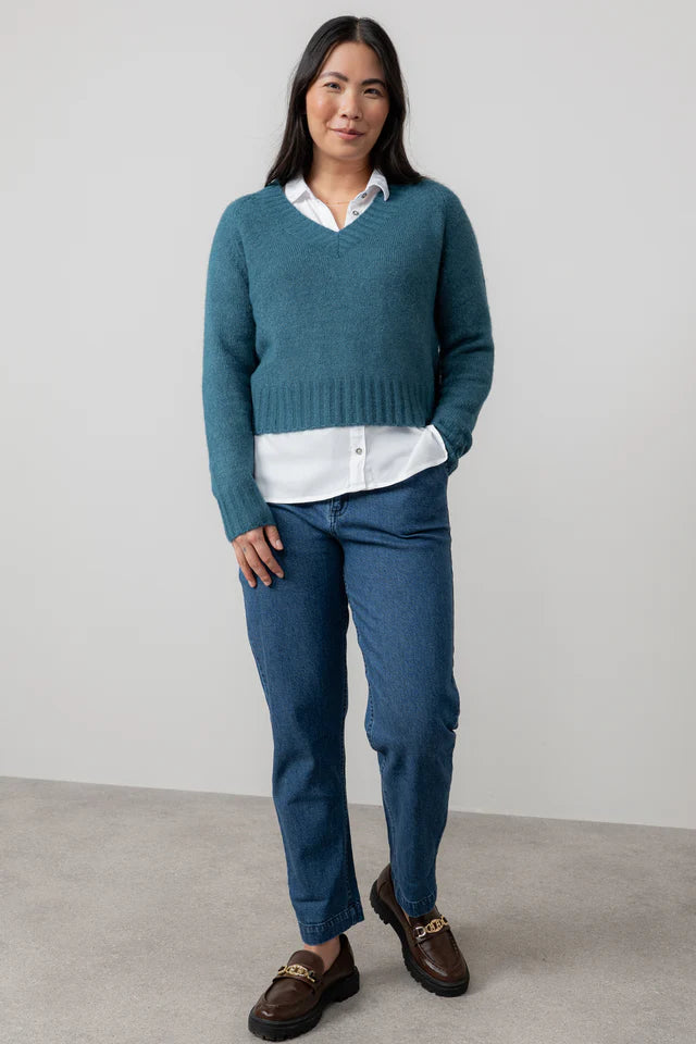 Lily & Me - Woodchester Jumper in Grey or Petrol