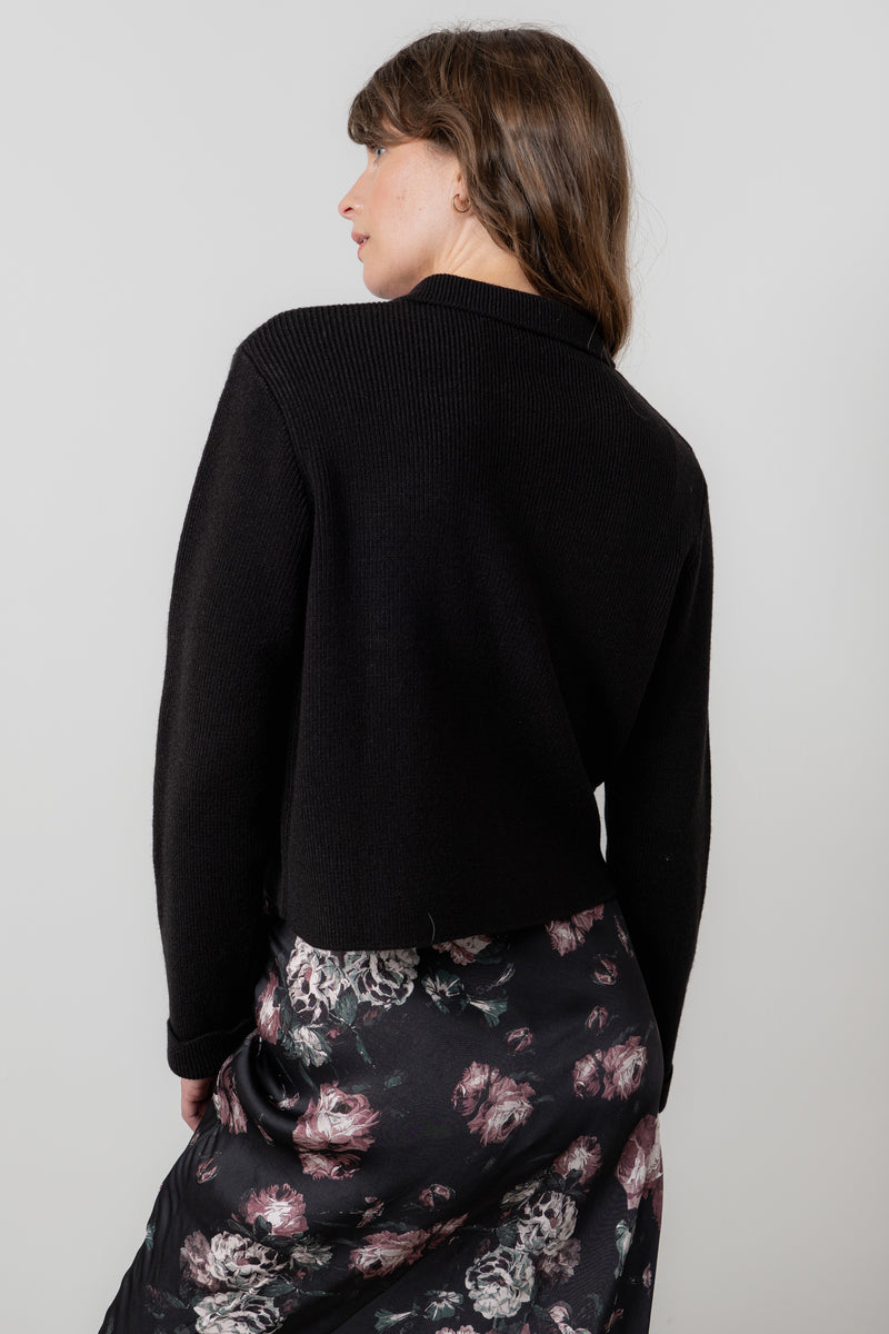Lily & Me - Chestnut Knit Jacket in Black