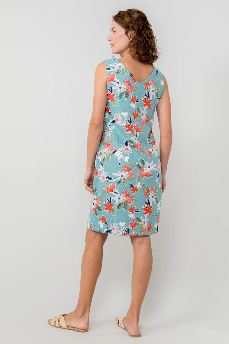 Lily & Me - Laynie Ocean Sleeveless Printed Dress