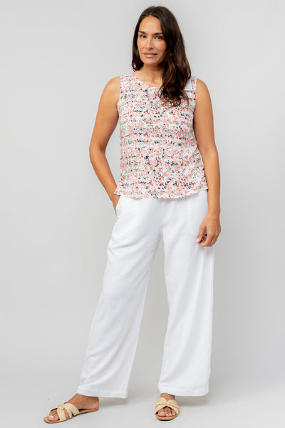 Lily & Me - Shell Vest in Rose Trellis pattern