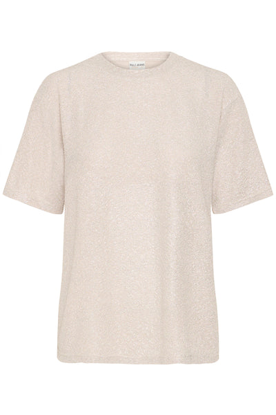 Beige t-shirt on a white background