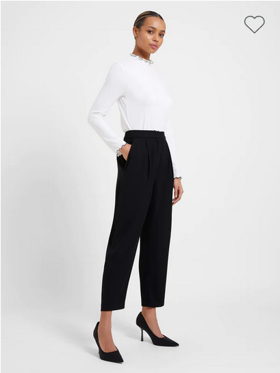 Lose yourself in the luxuriousness of these Great Plains Soft Drape trousers in Jet Black. Crafted from lightweight material with a soft tailored silhouette, they&