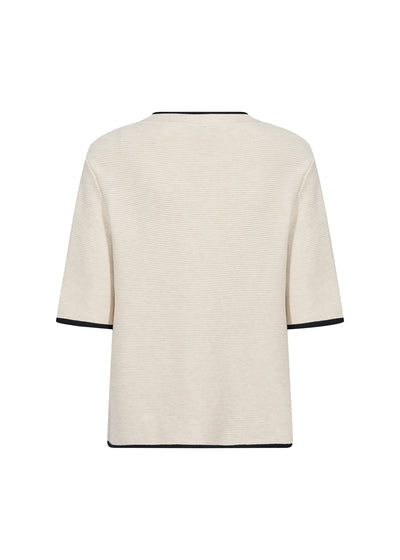 SoyaConcept - Dollie Pullover in Cream showing the rear
