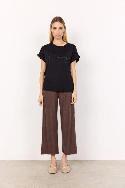 Soyaconcept - Marica "Courage" Black T-Shirt