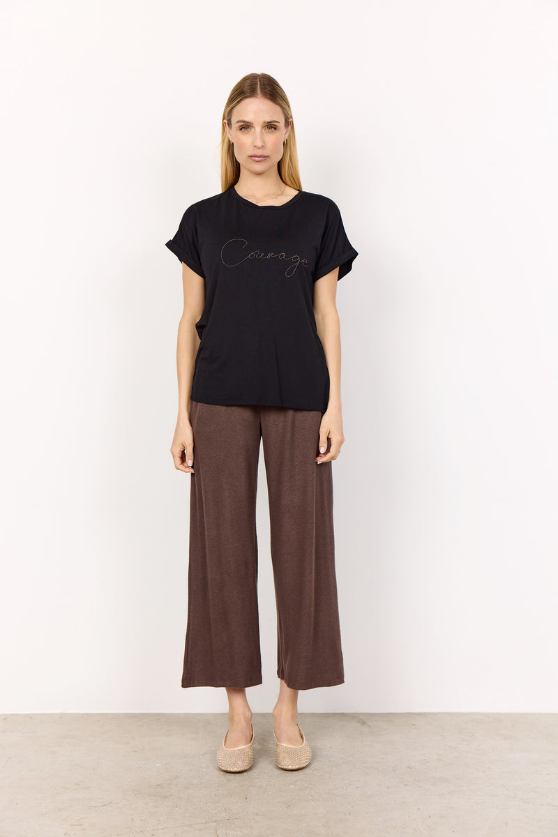 Soyaconcept - Marica "Courage" Black T-Shirt