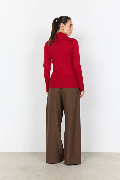 Soyaconcept - Dollie Red Cowl Neck Jumper