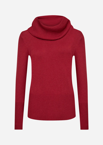 Soyaconcept - Dollie Red Cowl Neck Jumper