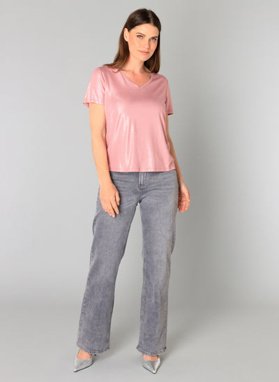 Yest - Genelia Esential Top in Rose Pink or Silver