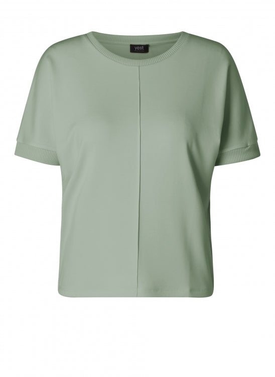 Front view of Yest - Sahand Slate Green Top