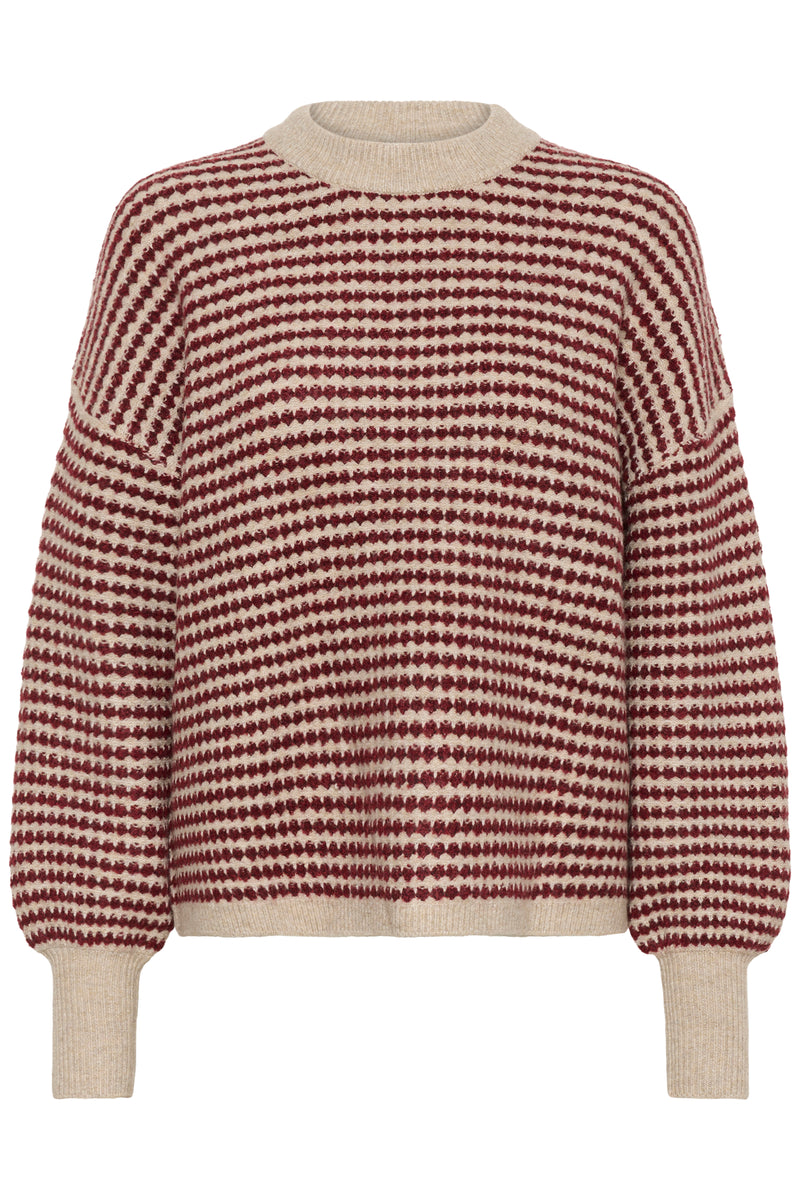 Kaffe Knitted sweater with a pattern on a white background