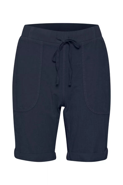 <p data-mce-fragment="1">These midnight marine shorts are perfect for your holiday or casual days. Made from soft cotton, they'll keep you comfortable and stylish. Get ready to show off your playful side in these dark blue Kaffe Anaya shorts!</p> <p data-mce-fragment="1">&nbsp;</p> <p data-mce-fragment="1">Made of <span data-mce-fragment="1">100% Cotton, Machine Washable at 40°C</span></p>