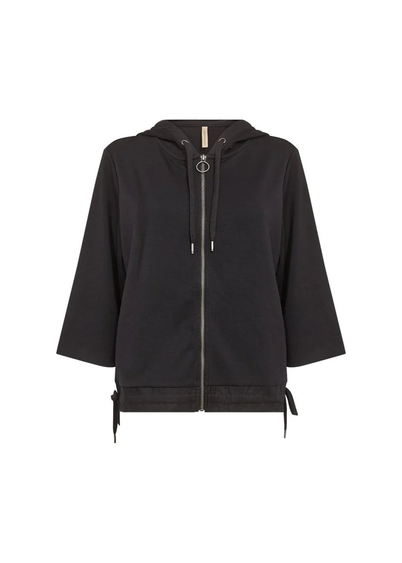 Soyaconcept - Banu Black Zip Top/Hoodie