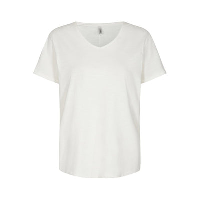 Soyaconcept - Babette Pocked V-Neck T-shirt in White